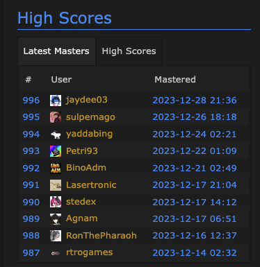 High Scores